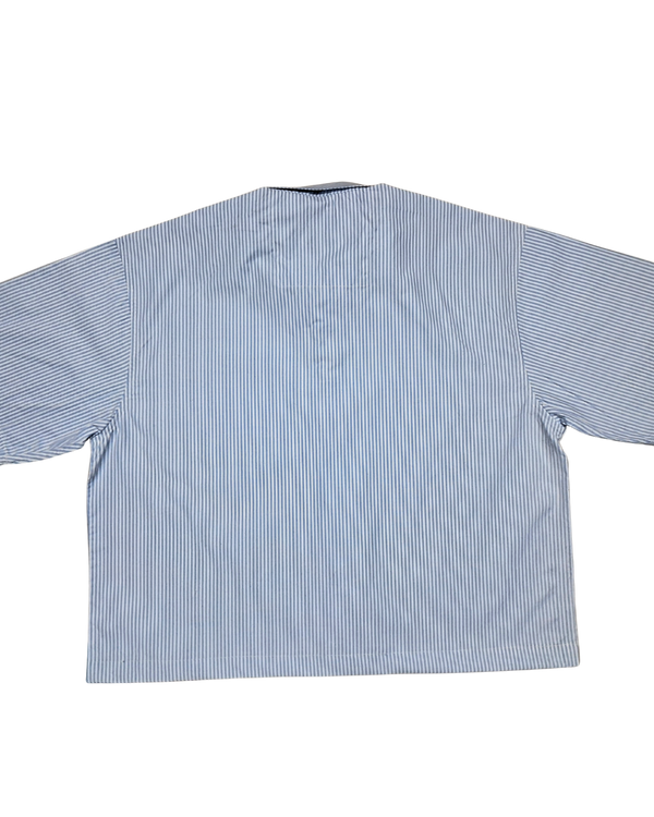 Angle Blue Stripe Boxy Shirt