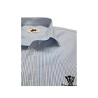 Angle Blue Stripe Boxy Shirt