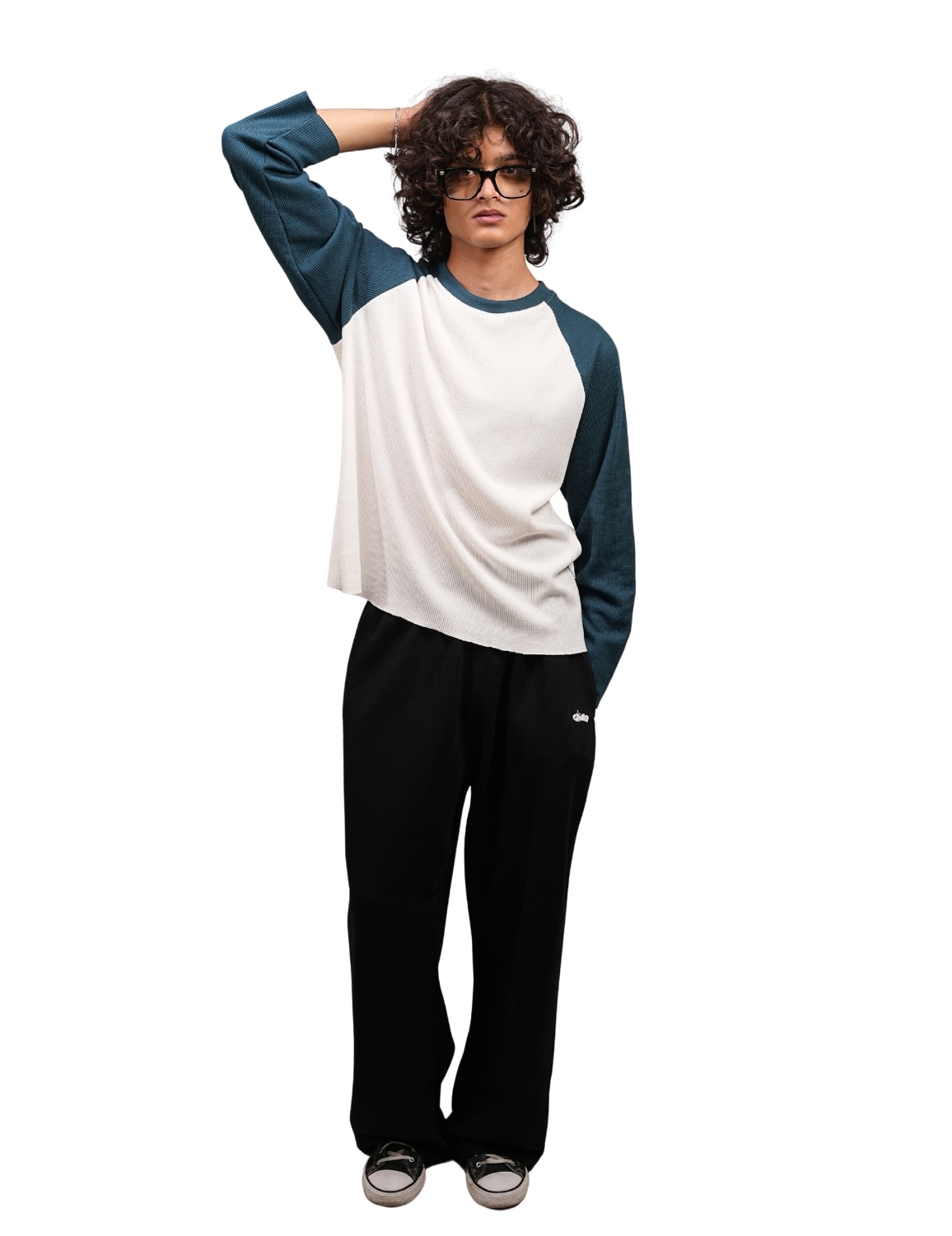 Teal Blue Raglan