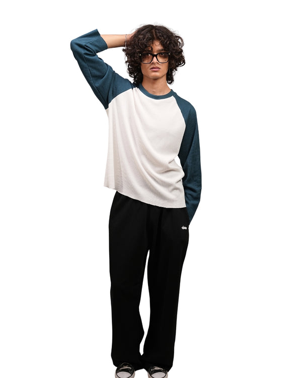 Teal Blue Raglan