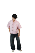 Chrome Grey Stripe Boxy Shirt