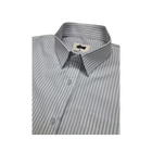 Chrome Grey Stripe Boxy Shirt