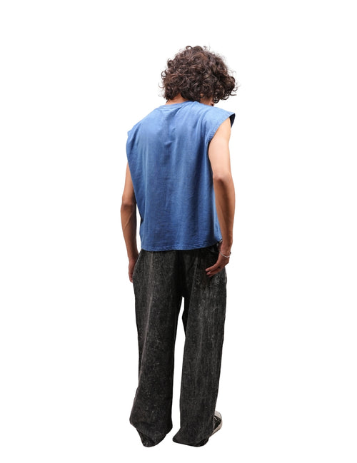 Black Acidwash Baggy Lower