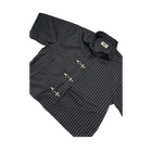 Black Stripe Buckle Boxy Shirt