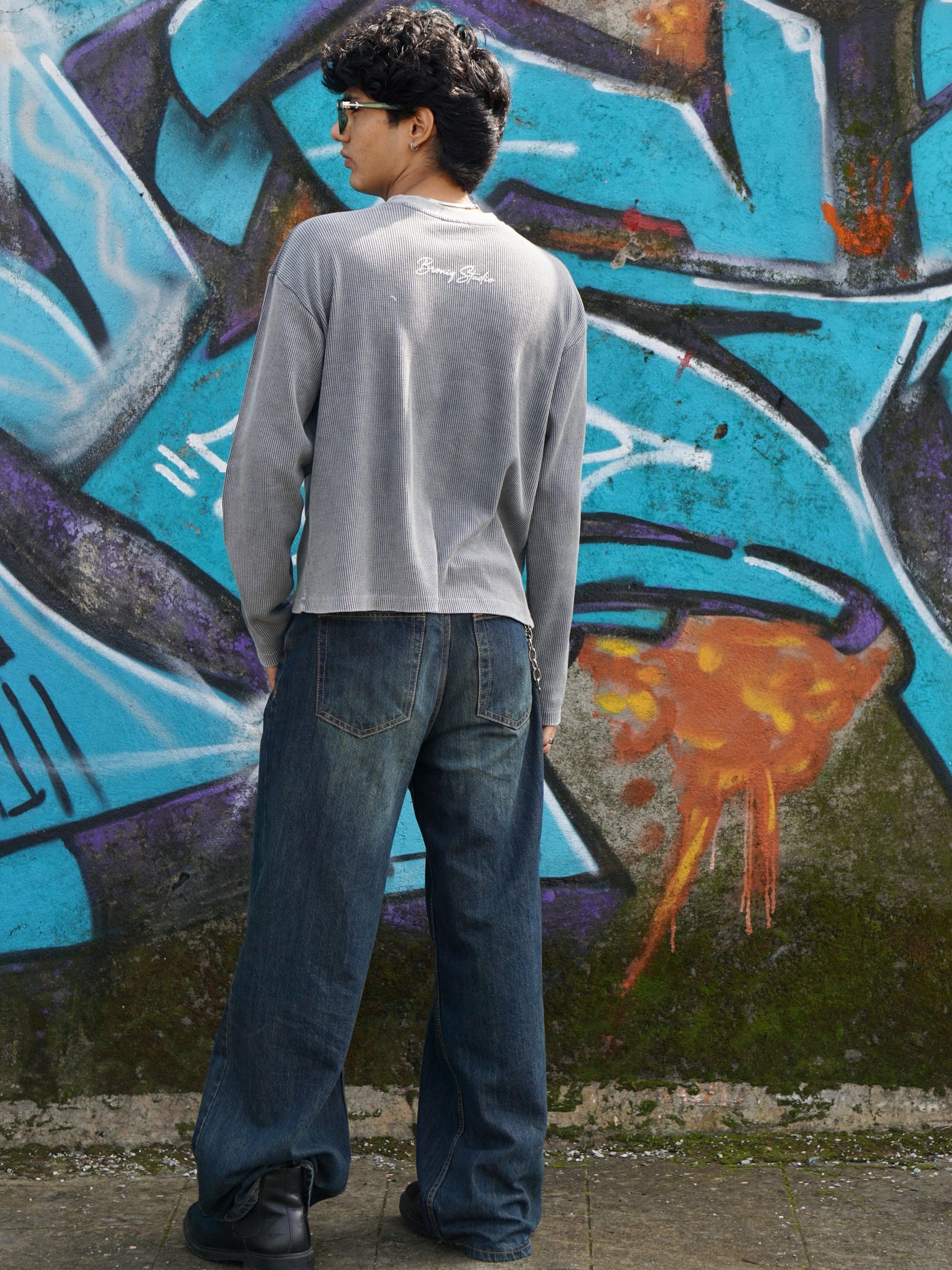 Acid Wash Henley