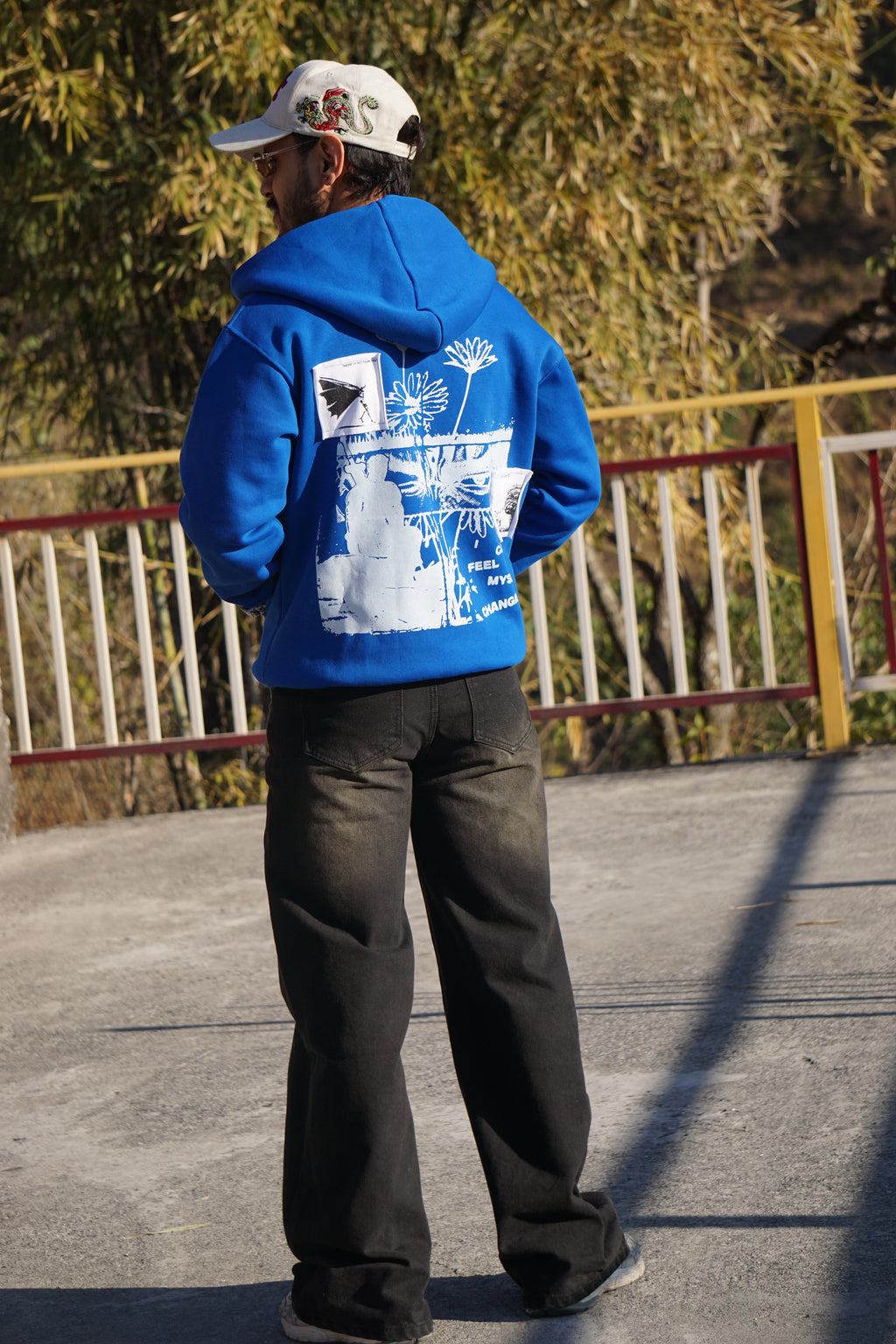 Dual Zip Patch Oversized Hoodie