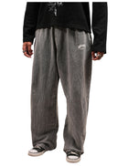 Grey Acidwash Baggy Lower