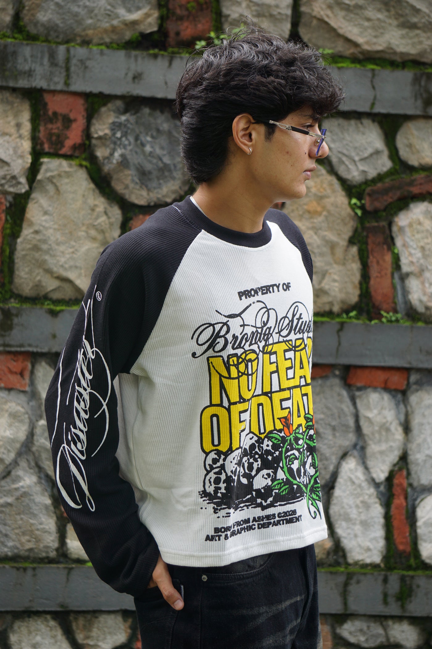 No Fear Raglan Waffle