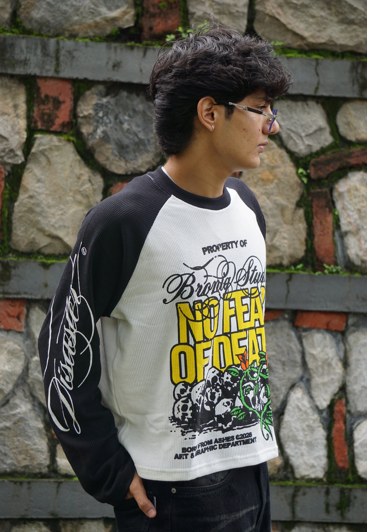 No Fear Raglan Waffle