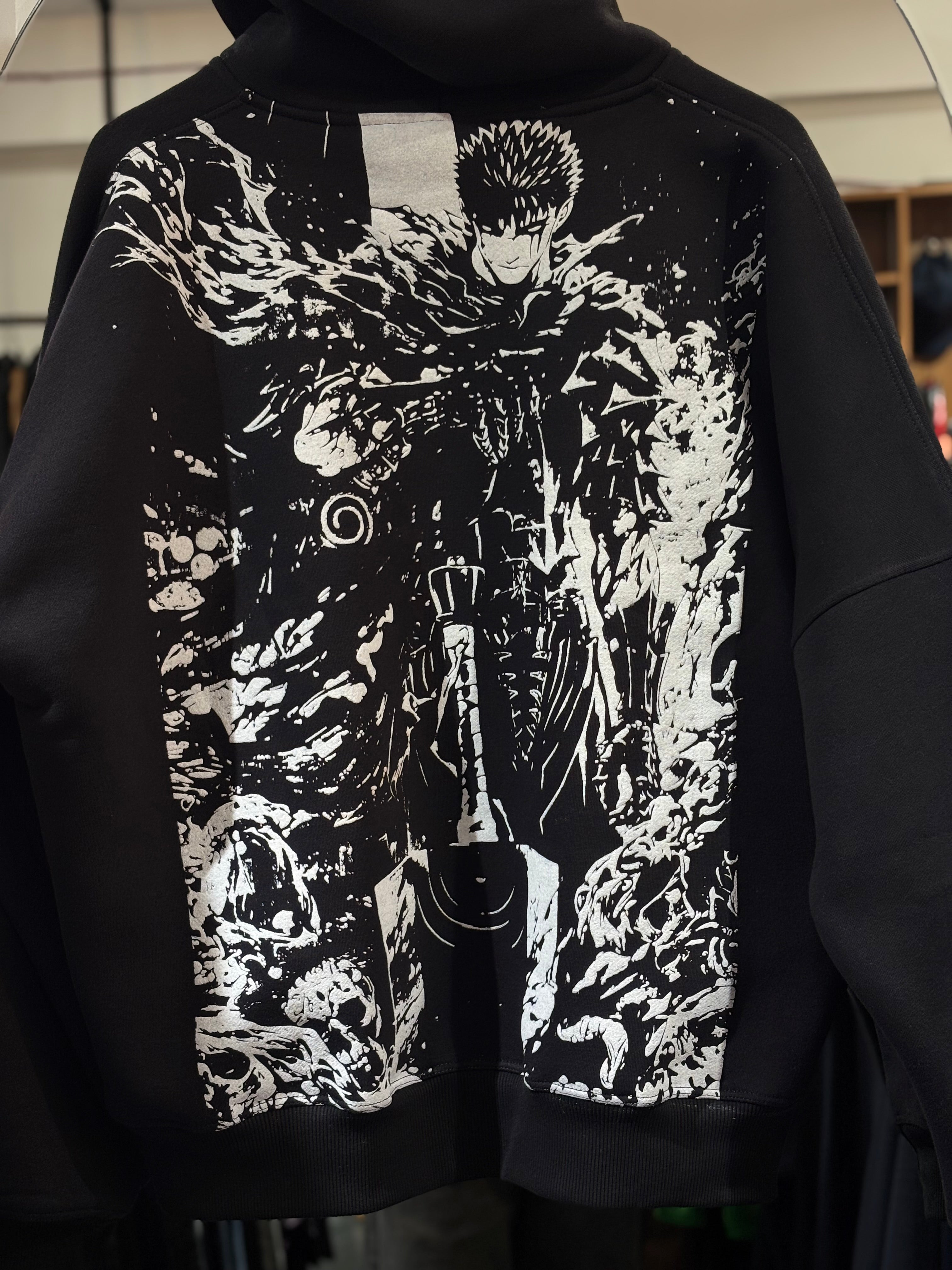 Berserk PatchWork hoodie dual zipper