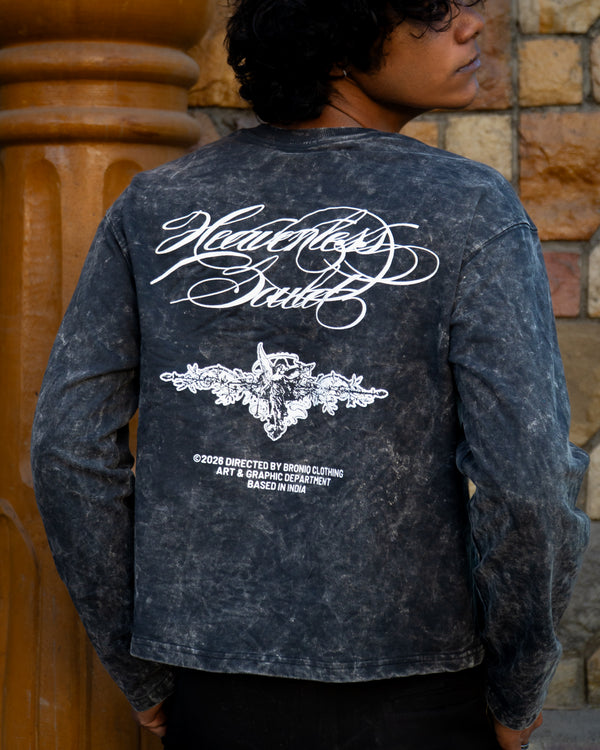 Full Sleeves Acidwash Crop